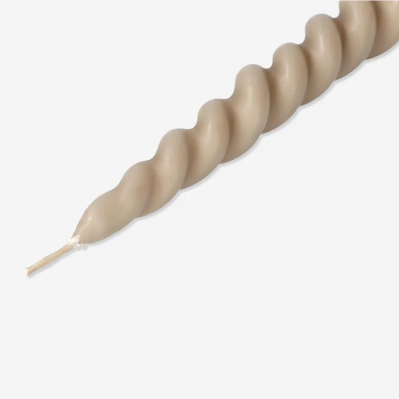 Twisted candle. 24 cm