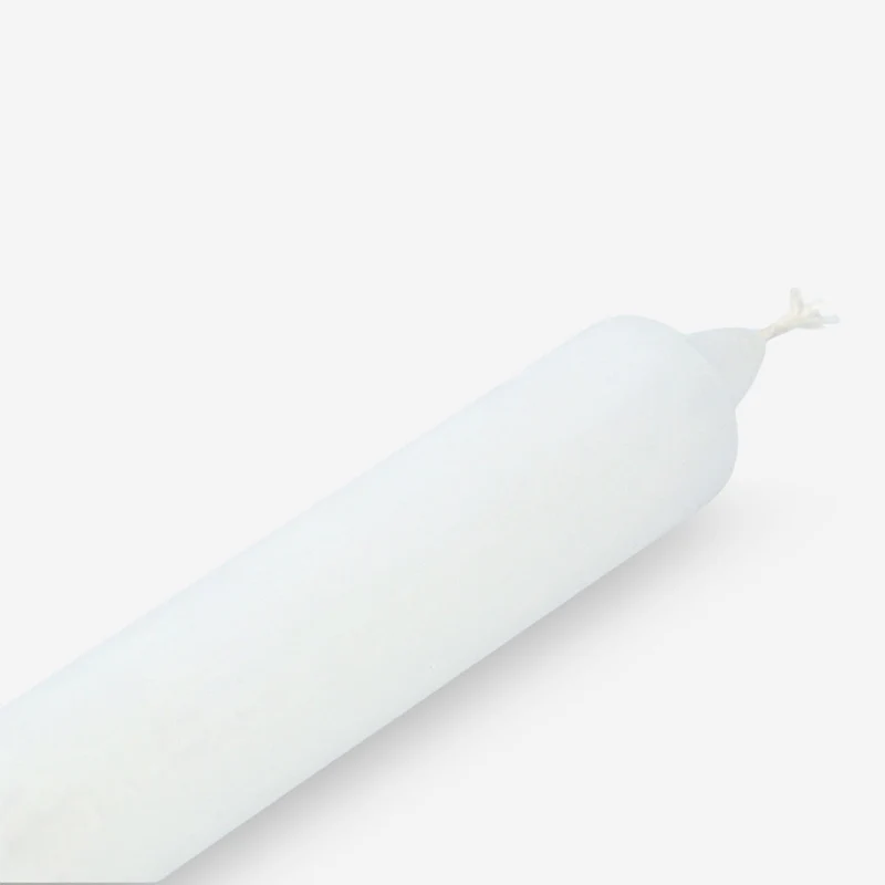 White Dinner Candle - 24 cm