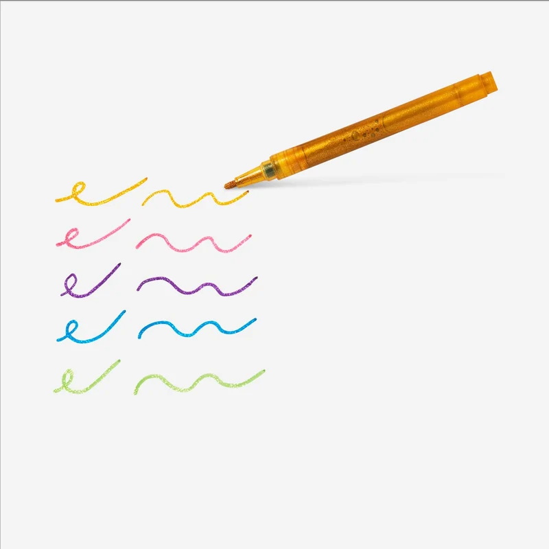 Glitter markers. 5 pcs