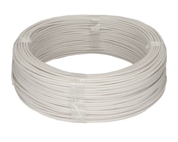 Cavo in gomma siliconica 1,5x1 bianco (x metri)