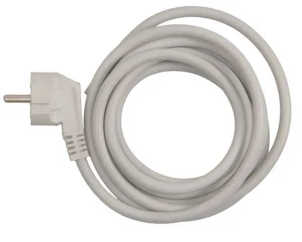 Cavo con spina schuko bianco 3x1,5 mm