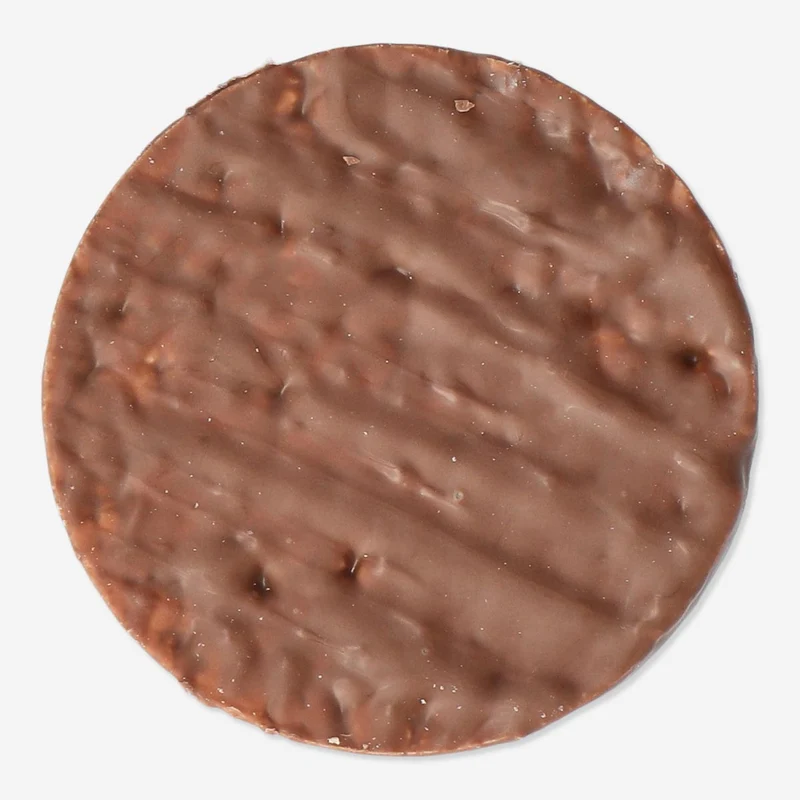 Rice cake with milk chocolate
