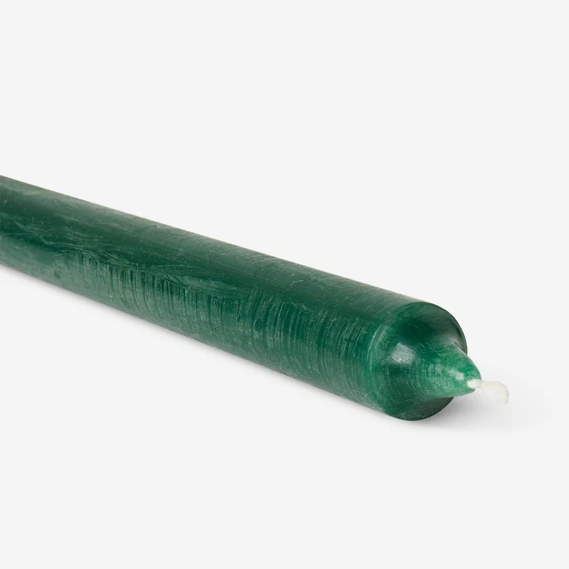 Dark Green Dinner Candle - 25 cm