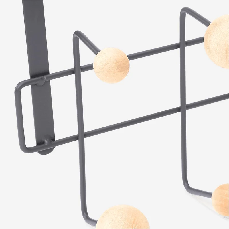 Hook rack for a door