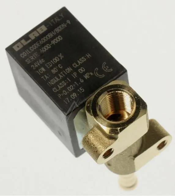 Elettrovalvola 2 vie con raccordo dritto 24v dc 10w macchina da caffe' Saeco intelia
