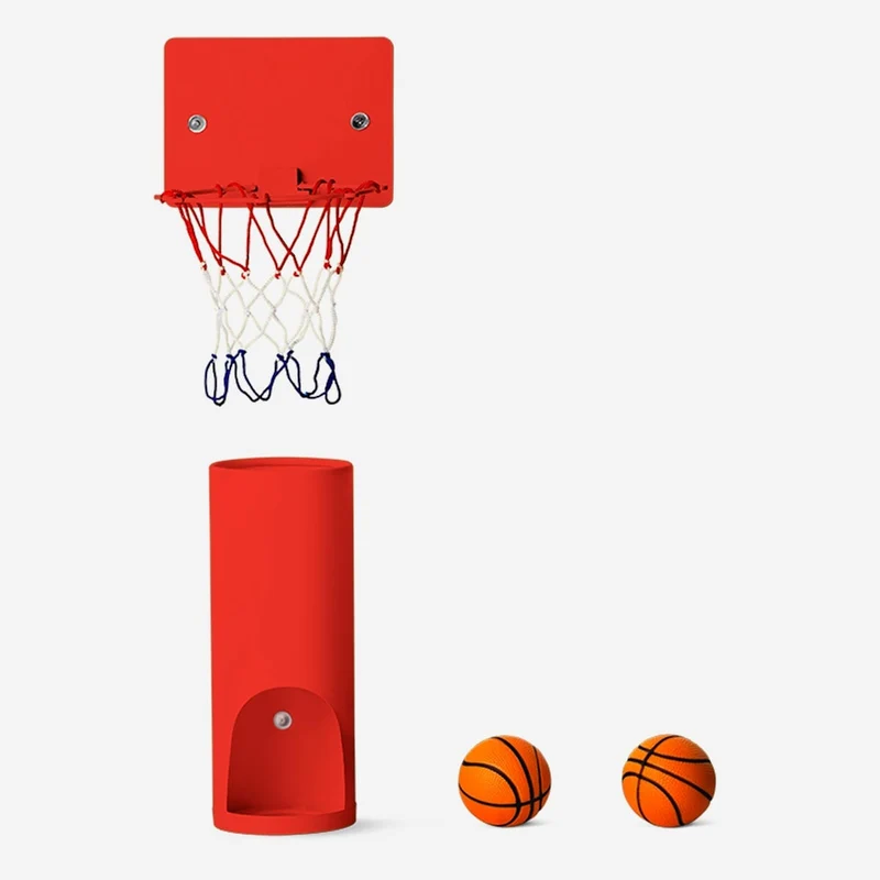 Toilet basketball set
