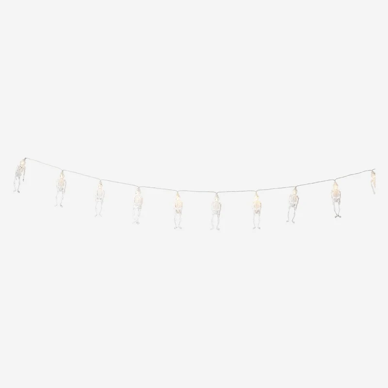 String lights with skeletons - 285 cm