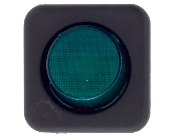 Interruttore lavastoviglie verde 25x25 mm