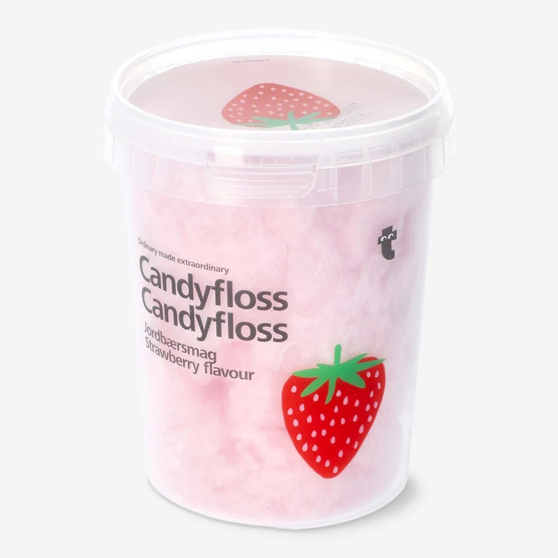 Candyfloss. Strawberry flavour