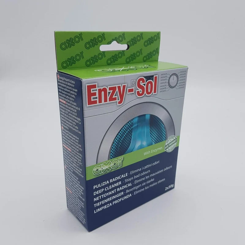 Enzy sol kit pulizia profonda cattivi odori lavatrice Axor