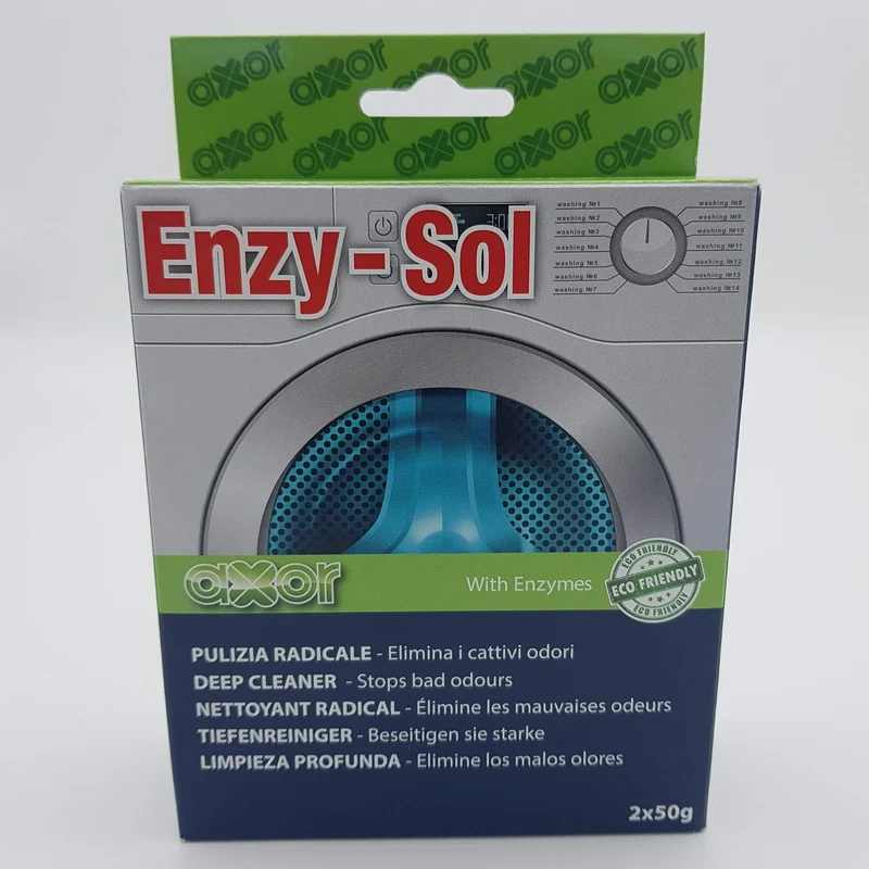 Enzy sol kit pulizia profonda cattivi odori lavatrice Axor