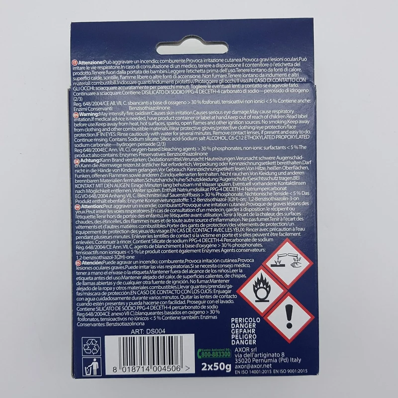 Enzy sol kit pulizia profonda cattivi odori lavatrice Axor