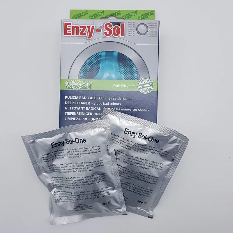 Enzy sol kit pulizia profonda cattivi odori lavatrice Axor