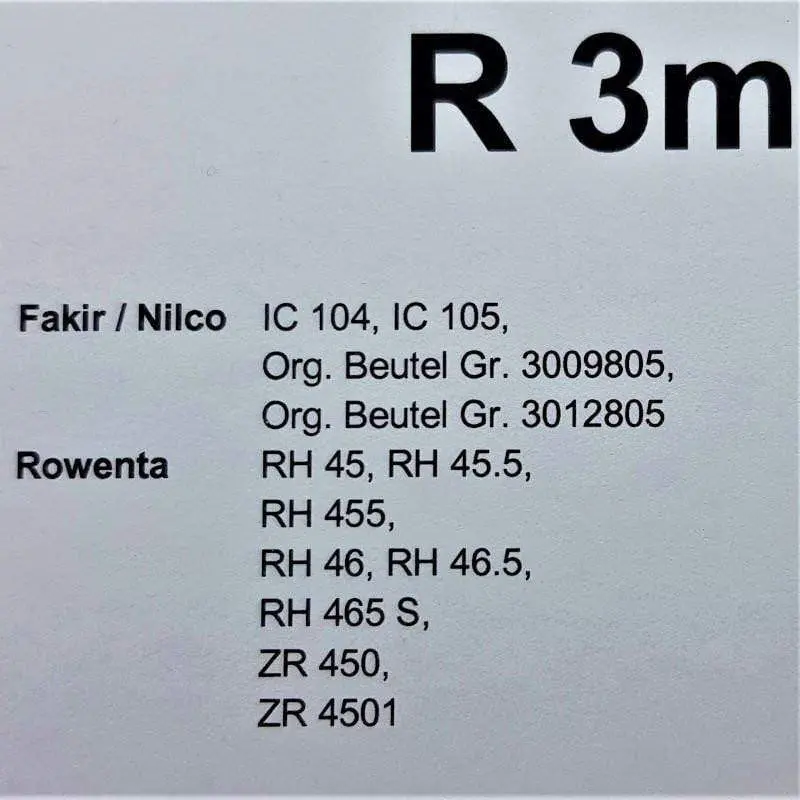 Sacchi ro51 row102 r3 rh45 zr450 Universale