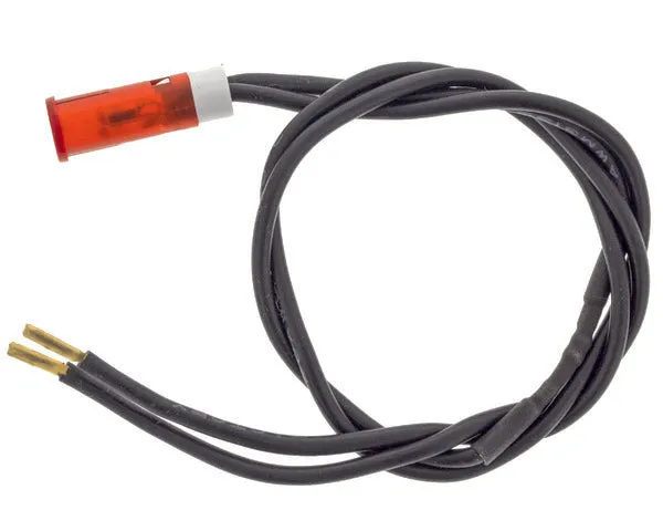 Indicatore luminoso rosso al neon ø 6mm 220v s183