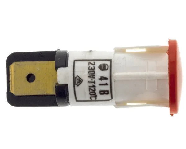 Interruttore luce friggitrice rosso rotondo 3-230v