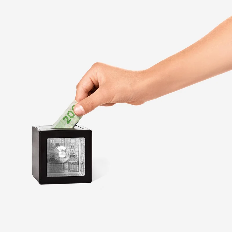 Magic silver money box