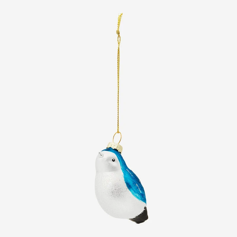 Christmas bauble. Blue bird