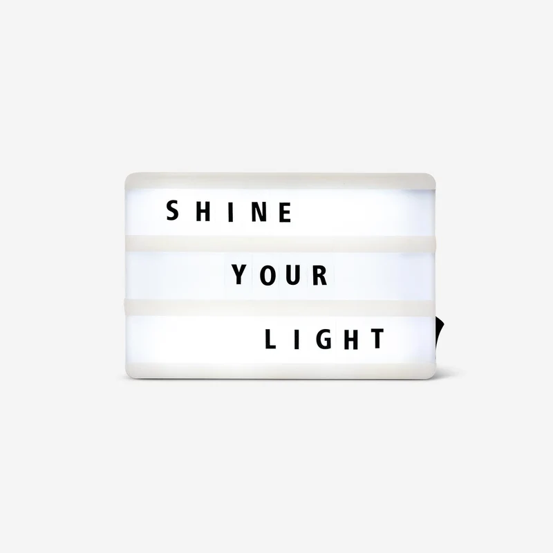 Extra A6 light box letters, number and symbols - 100 pcs