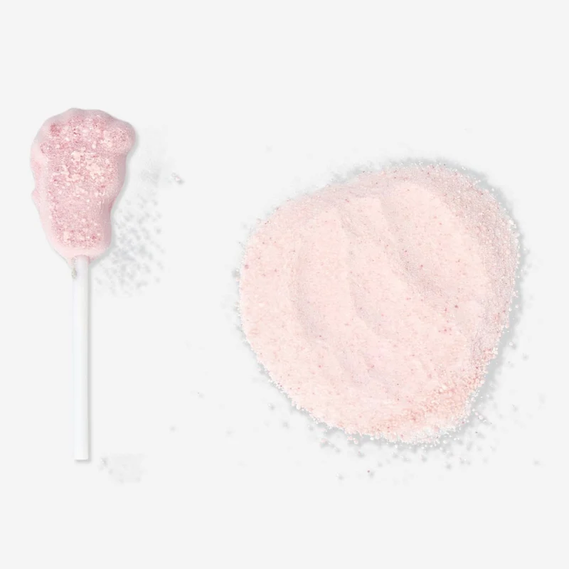 Lollipop with Sour Raspberry Powder