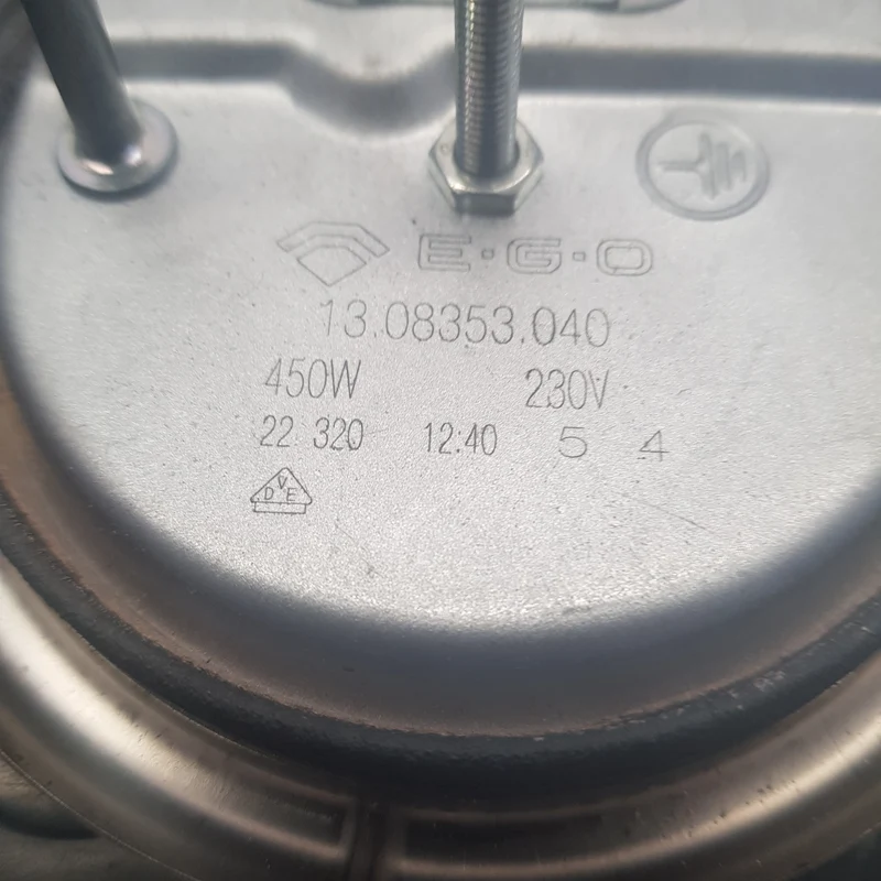 Piastra Elettrica Universale EGO Ø85mm 450W - Codice 13.08353.040