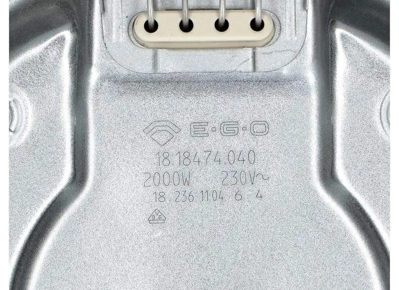 Piastra elettrica 2000w diametro 180mm a bordo alto Ego
