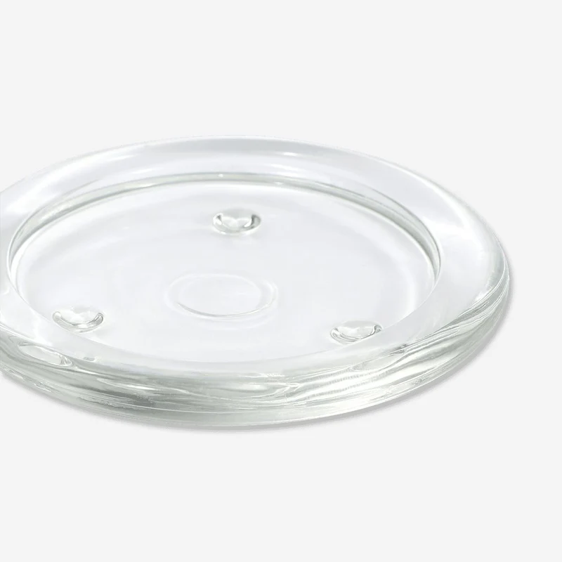Round Glass Candle Dish - 10.6 cm