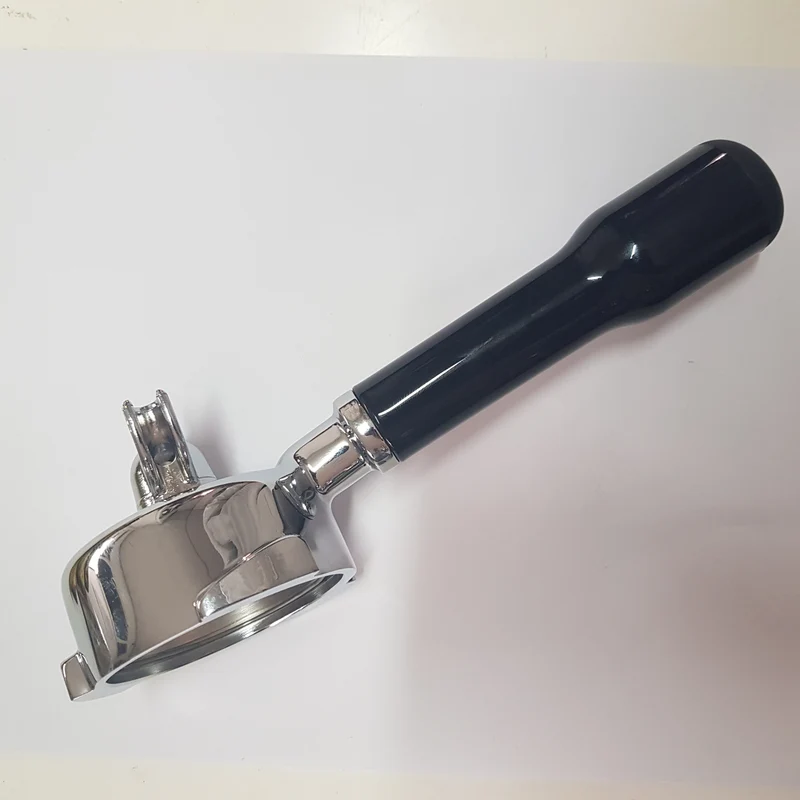 Portafiltro caffè con manico nero senza filtro inox 03035 originale Quick Mill