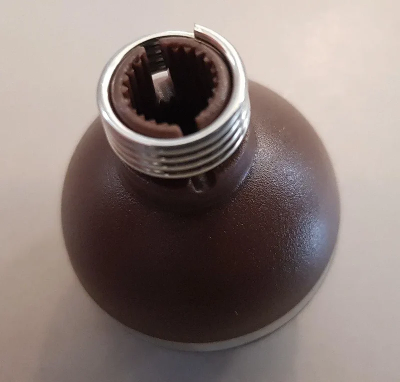 Manopola rubinetto vapore marrone per machina da caffe' De Longhi ecov31