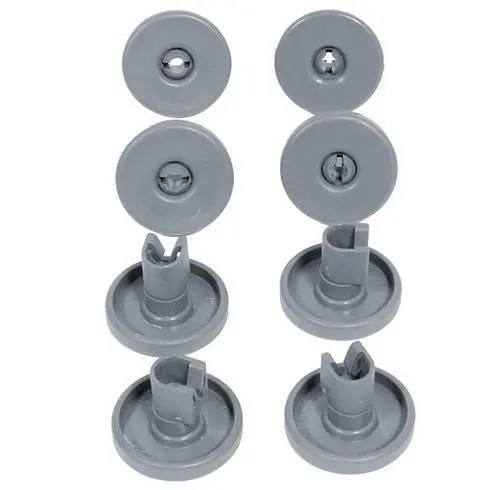 Kit ruote 8pz grigie cestello inferiore lavastoviglie Rex tt80e