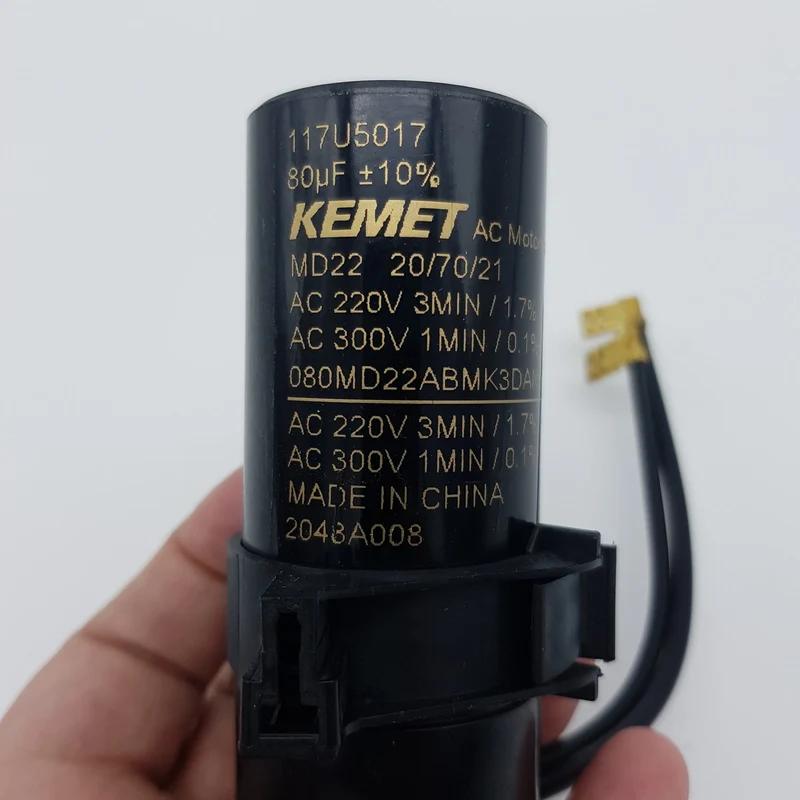 Condensatore di avviamento start 80mf,220-300v, 117U5017 Skl