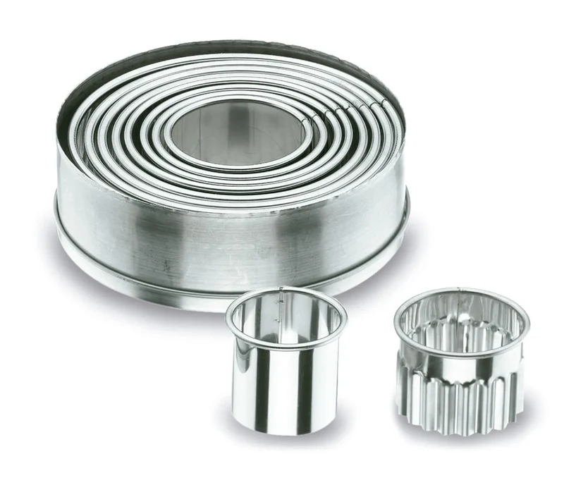 Set di 9 tagliapasta rotondi LACOR Inox 68069