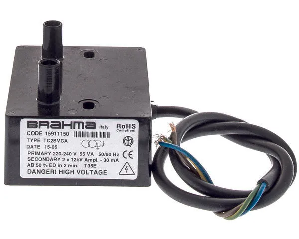Trasformatore bruciatore gasolio Brahma TC2SVCA 2x12 kV 15911150