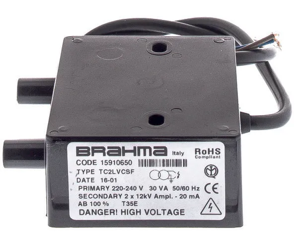 Trasformatore bruciatore gasolio Brahma TC2LVCA 2x12 kV 15911100