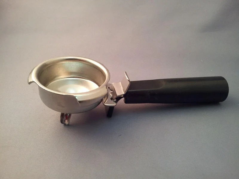 Portafiltro caffe' nero senza filtro inox Quick Mill