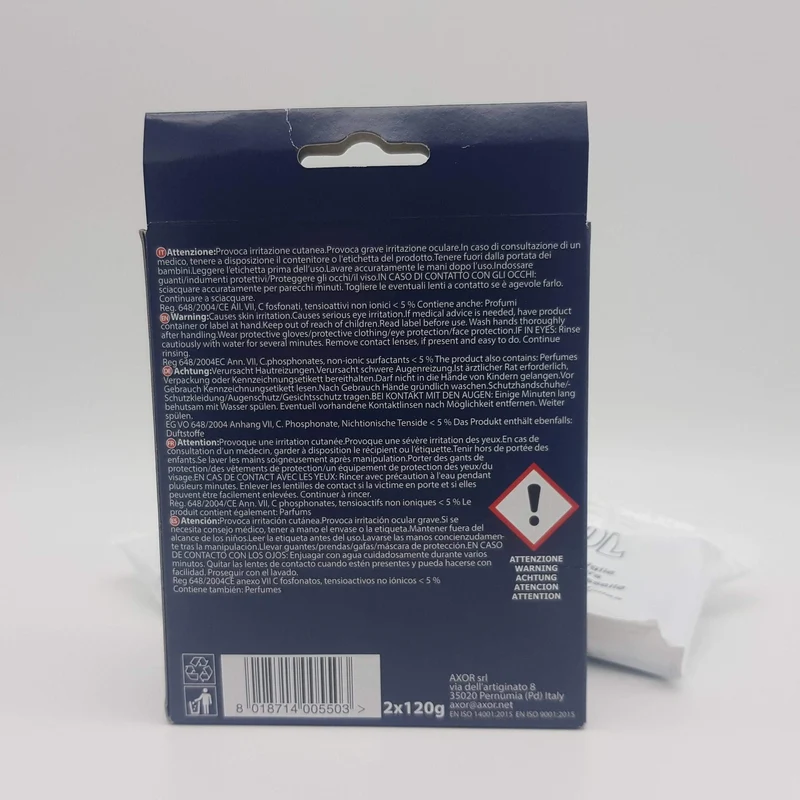 Sgrassante k-sol 2 buste 125g per lavastoviglie Axor