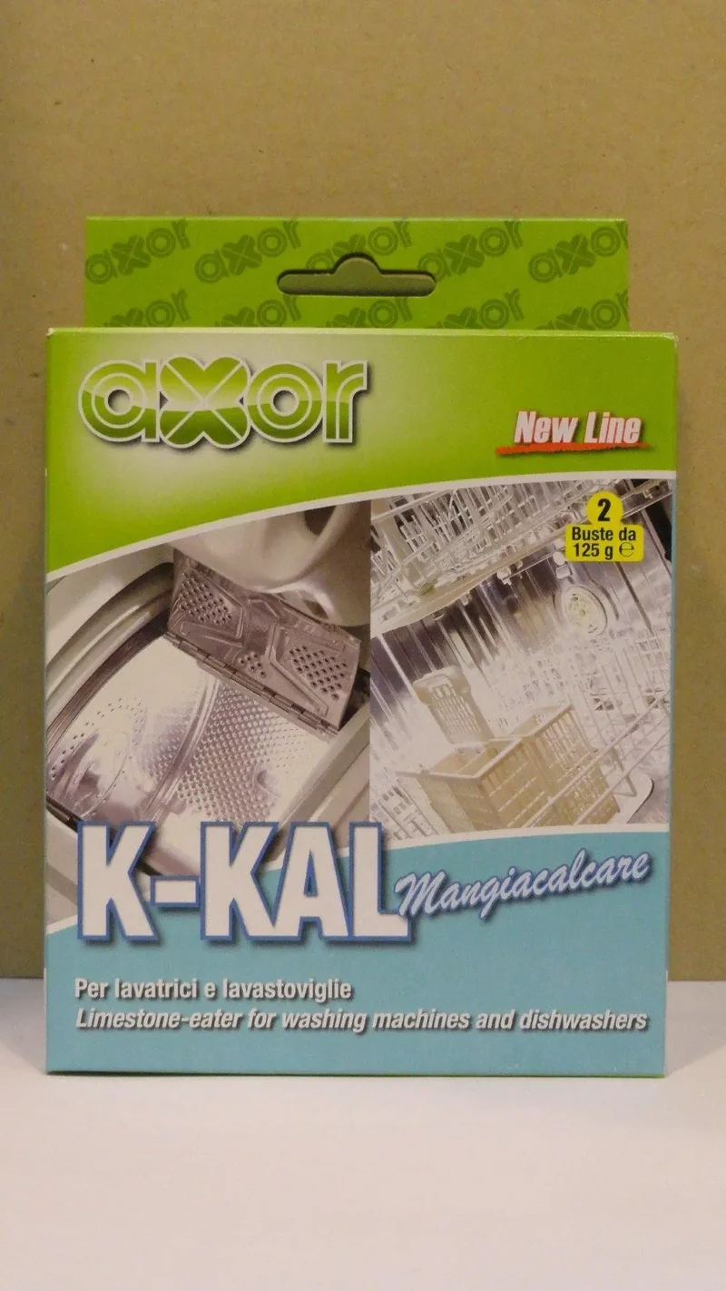 Decalcificante per lavatrici e lavastoviglie k-kal 2 buste 125g Axor