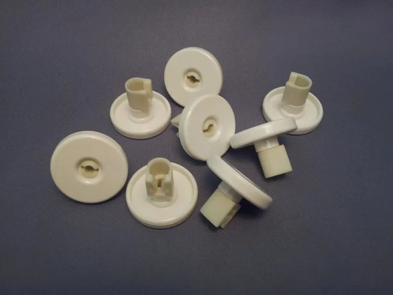 Kit 8pz supporto + ruota cestello inferiore lavastoviglie Rex