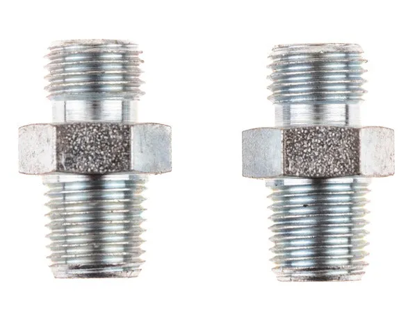 Raccordo gasolio M1/4" conico x M1/4" NPT per tubo flessibile e pompa (2 pz)