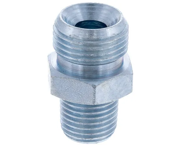 Raccordo gasolio M3/8" conico x M1/4" NPT per tubo flessibile e pompa (2 pz)