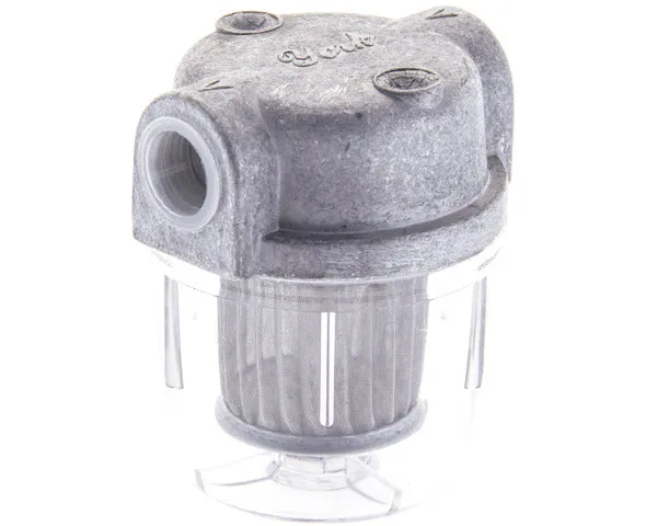 Filtro gasolio 3/8" 1 via con testa in alluminio per bruciatore K01310