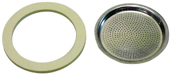 PIATTO FILTRO+GUARNIZIONE PER CAFFETTIERA 2 TAZZE