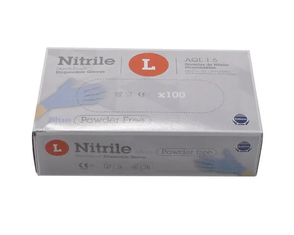 GUANTI USA E GETTA IN NITRILE BLU TAGLIA L
