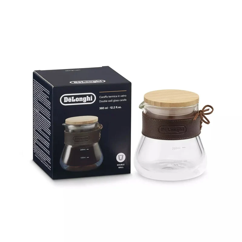 DeLonghi Caraffa in vetro a doppia parete per caffè 360ml DLSC077