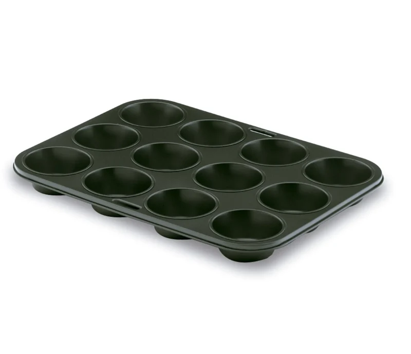 Stampo per muffin LACOR con 12 cavità Noir 68010