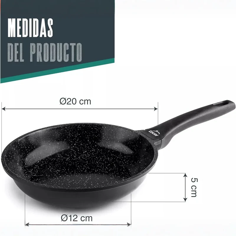 LACOR Padella Kale Alluminio Fuso 20cm - Modello 26520