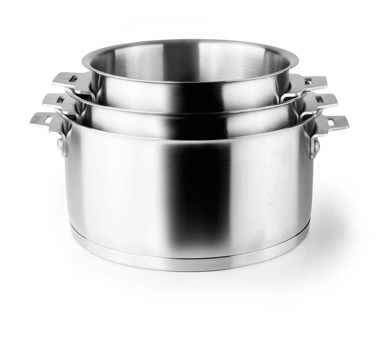 Set di 3 pentole + manico LACOR Combi 56610