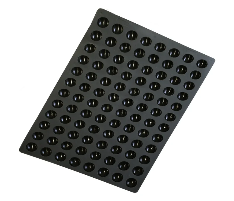 Stampo semisferico mini a 96 cavità LACOR Black 66762