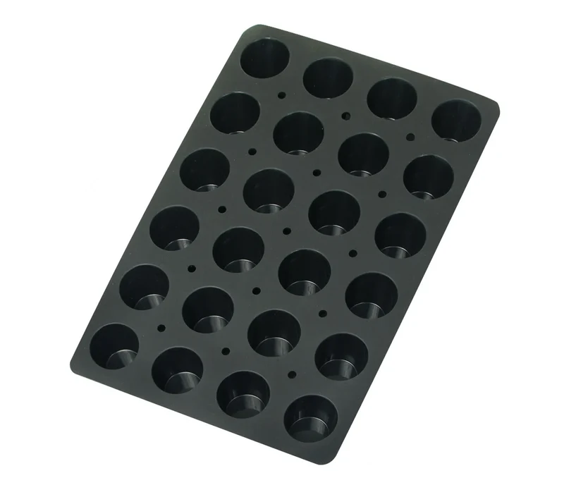 Stampo per muffin LACOR con 24 cavità nero 66766