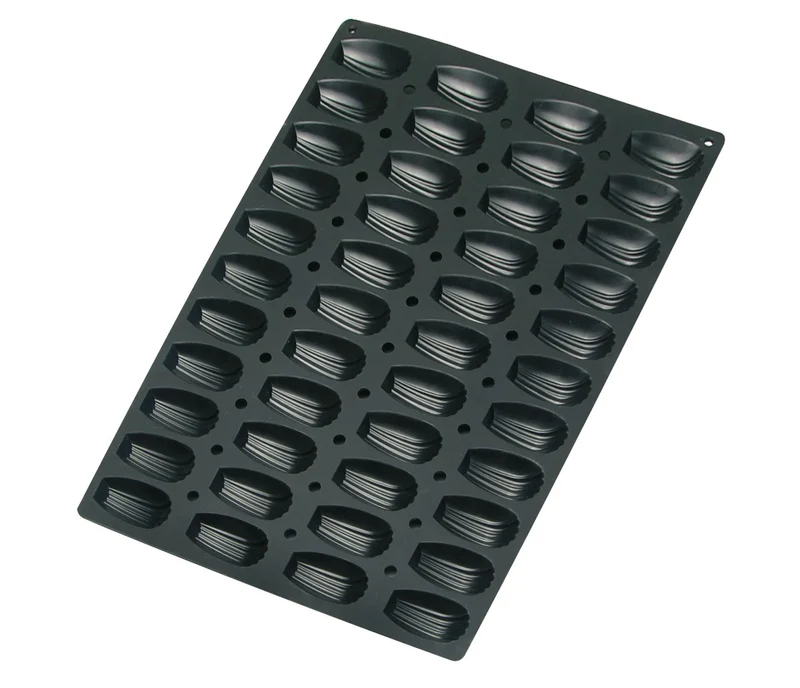 Stampo per madeleines LACOR con 44 cavità, nero 66763